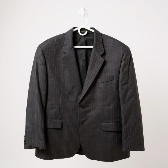 Lauren Ralph Lauren Other - Lauren Ralph Lauren Men's 48R Blazer Sport Coat Charcoal Gray Pinstripe Vent EUC